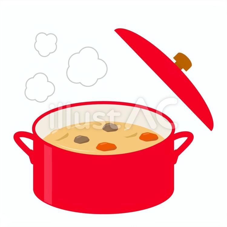 煮込料理 クリームシチューイラスト No 無料イラストなら イラストac