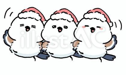 シマエナガ_ハッピーなクリスマス_01