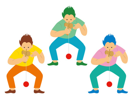 Illustration, kendama, खेल, खेलना, 