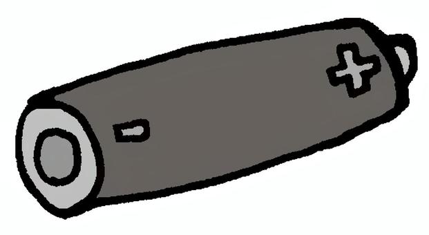 乾電池（グレー） 乾電池,電池,単三電池,単四電池,アルカリ乾電池,マンガン乾電池,日用品,電力,ストック,防災のイラスト素材