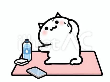 ストレッチが日課なねこ2-a