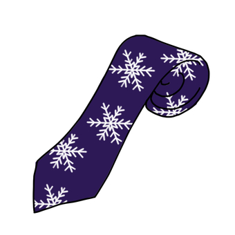 雪の結晶柄のネクタイ クリスマス,ネクタイ,プレゼント,雪の結晶,メンズ,衣料品のイラスト素材