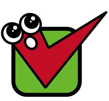 アイコン目玉チェックマーク アイコン,目玉,四角,マーク,チェックのイラスト素材