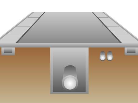 下水道工事の地下イメージ（公共ます無版） 下水道,工事,地下,配管,側溝のイラスト素材