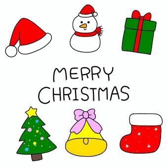 クリスマスモチーフセット 文字入り