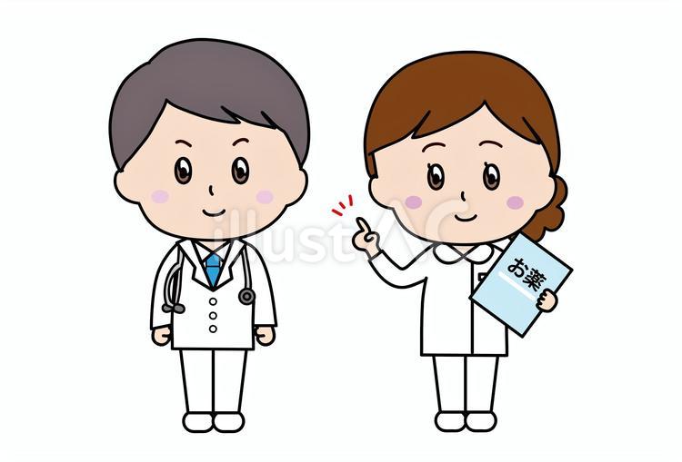医者と看護師 医者,男性,ナースのイラスト素材
