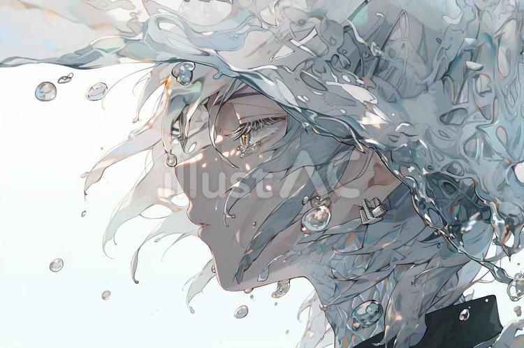 アート水の妖精 妖精,水,アートのイラスト素材