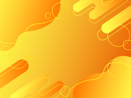 グラデ流体とメンフィスの背景オレンジ 背景,グラデーション,ポップ,フレーム,メンフィス,流体シェイプ,オレンジ,黄色,かわいい,透明感のイラスト素材