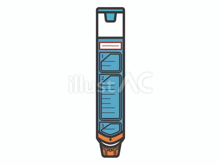 アドレナリン自己注射薬(練習用)01 アドレナリン自己注射薬(練習用)01 自己注射薬,アドレナリン,エピペンのイラスト素材