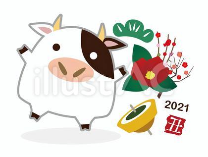 年賀状素材 2021年