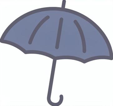 開いた傘 傘,雨傘,雨,黒,こうもり傘,シンプル,アイコン,天気のイラスト素材