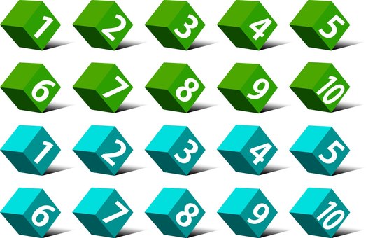 Illustration, icon, four corners, green, 