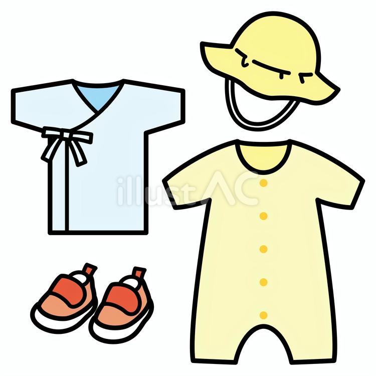 赤ちゃんの衣類 衣類,赤ちゃん,服のイラスト素材