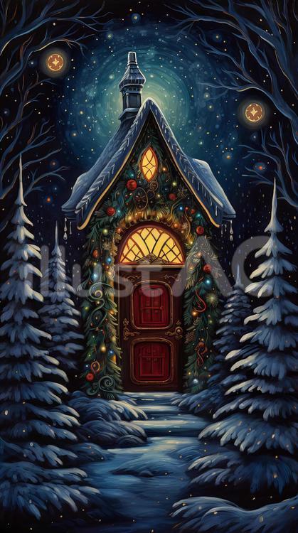 クリスマスのお家 クリスマスのお家 クリスマス,家,背景のイラスト素材