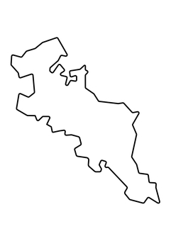 京都府の輪郭線 京都,ライン,地図,シンプル,輪郭線,都道府県,グラフィック,グラフィカル,ポップ,デザインのイラスト素材