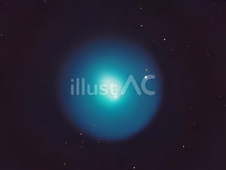 膨れた星・天体 星,ガス,青いのイラスト素材