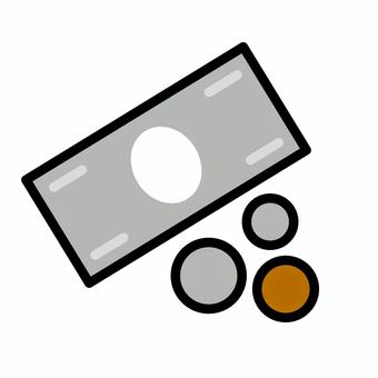 お金 お金,紙幣,小銭,現金,通貨,マーク,支払い,コイン,現金支払いのイラスト素材