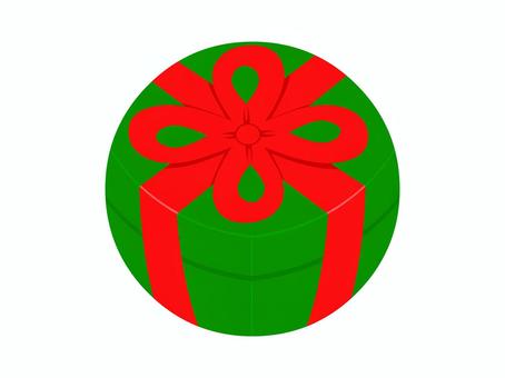 まんまるプレゼントボックス（緑）