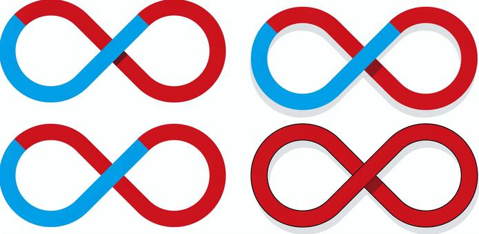 無限,ループする道の幾何学的イラスト 無限,ループする道の幾何学的イラスト 無限,ループ,道,幾何学的,ラスト,ベクター,イラレ,重なり,永遠,境界のイラスト素材