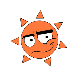 不貞腐れる太陽