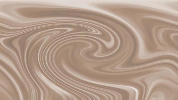 コーヒーをイメージしたマーブル調背景 コーヒー,カフェ,カフェラテ,ブラウン,茶色,マーブル,渦巻き,抽象,背景,テクスチャのイラスト素材