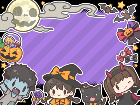 ハロウィンわちゃわちゃフレーム