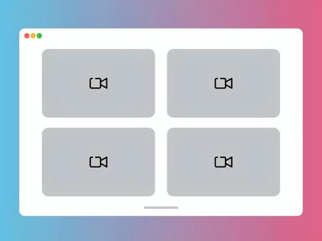 オンライン会議 オンライン会議,ビデオ会議,ミーティング,アプリ,コミュニケーション,リモートワーク,会議,会話,通話,オンライン授業のイラスト素材