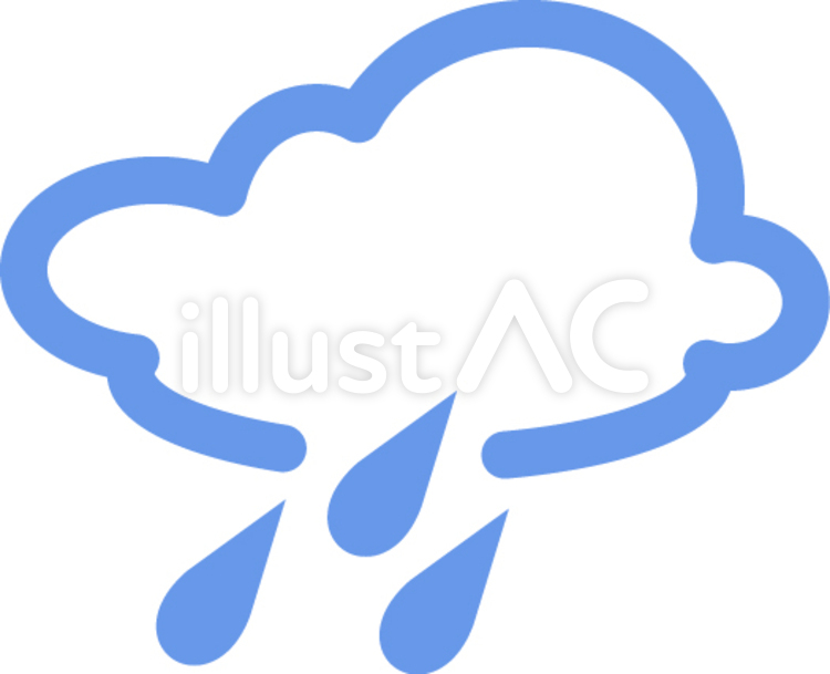 雨 雨,雲,雨粒のイラスト素材
