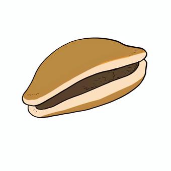 どら焼き どら焼き,お菓子,和菓子,おやつ,甘い,デザート,スイーツのイラスト素材