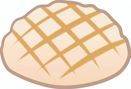 Illustration, melonpan, сладкий хлеб, сетка сетки, 