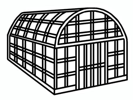 ビニールハウス ビニールハウス,農業施設,鉄骨,パイプ,ビニールフィルム,促成栽培,イラストのイラスト素材