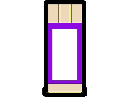 Purple hanging scroll icon, , JPG and PNG