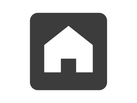 四角に入ったホームアイコン ホーム,アイコン,家,マーク,建物,シルエット,サイト,ホームページ,hp,パソコンのイラスト素材