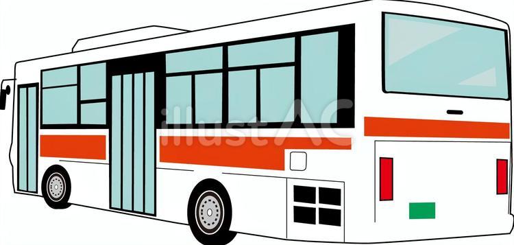 路線バス 路線バス,公共交通,大型のイラスト素材