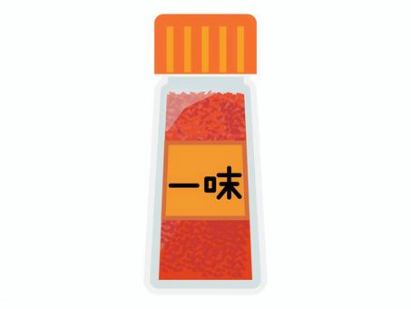 一味唐辛子 一味,一味唐辛子,とうがらし,辛味,調味料,スパイス,料理,調理,キッチンのイラスト素材