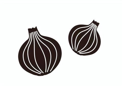 玉ねぎアイコン タマネギ,野菜,食べ物,ベクター,アイコン,シルエット,黒,ペア,黒色,皮のイラスト素材