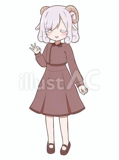 ヒツジの女の子_OK
