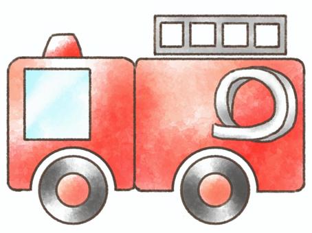 Illustration, fire truck, vehicle, car, 