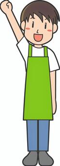 Illustration, apron, male, be pleased, JPG, PNG and AI