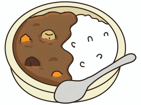 カレーライス カレーライス,カレー,メニュー,料理,食べ物,辛い,インド料理,人参,ジャガイモ,肉のイラスト素材