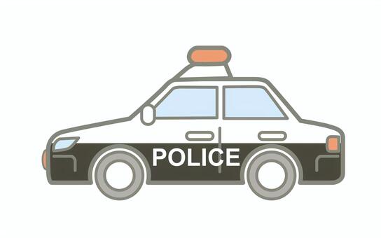 警察署のパトカーのアイコン 警察署,パトカー,緊急車両,警察,サイレン,アイコン,イラストのイラスト素材