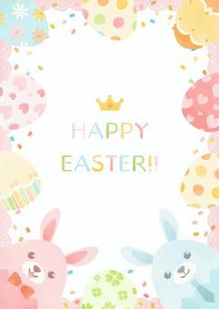 cute easter frame, , JPG, PNG and AI