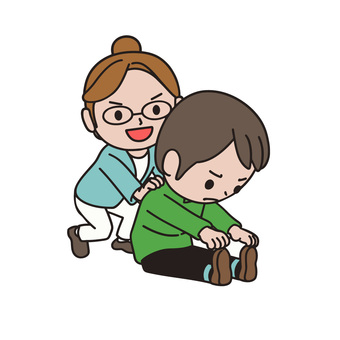 屈伸する人 ストレッチ,準備運動,柔軟体操,スポーツ,リラックス,姿勢改善,体力づくり,フィットネス,トレーニング,クールダウンのイラスト素材