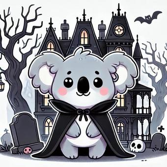 Koala in Halloween costume, JPG Koala in Halloween costume, koala, costume, halloween, JPG