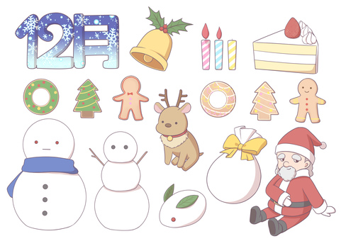 Illustration, december, christmas, bell, 