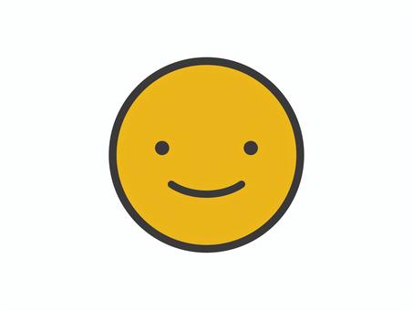 シンプルな顔（スマイル）01  顔,スマイル,笑顔,マーク,シンプル,アイコンのイラスト素材