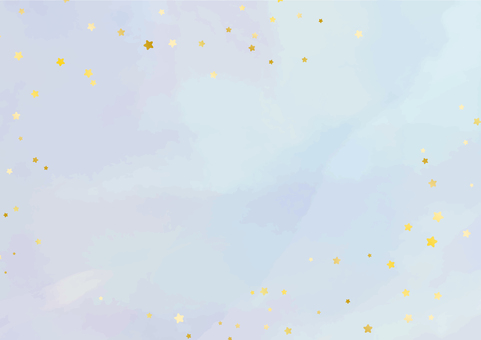 キラキラ星屑と水彩塗りの背景No.6 背景,青,星空,可愛い,水色,かわいい,キラキラ,夜空,おしゃれ,オシャレのイラスト素材