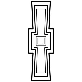 双方中方墳　古墳　手描き　イラスト 双方中方墳,古墳,歴史,墳墓,線画,手描き,イラストのイラスト素材