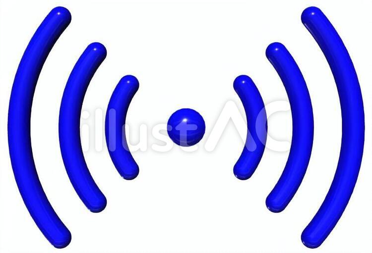 電波マーク 電波マーク,電波,ワイファイのイラスト素材