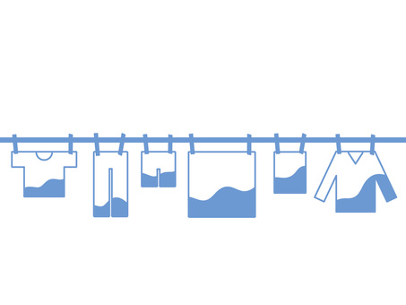 生乾きの洗濯物が干されているアイコン 生乾きの洗濯物が干されているアイコン 洗濯物,生乾き,濡れる,室内干し,干す,洗濯,ランドリー,湿気,梅雨,雨のイラスト素材